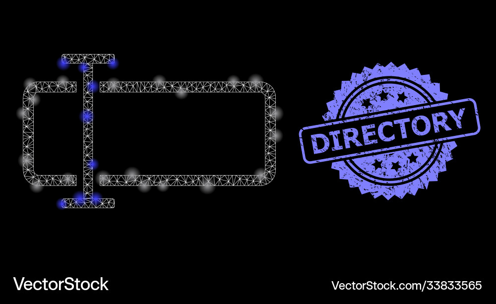 Distress directory stamp and bright web net text Distress directory stamp and bright web net text vector image