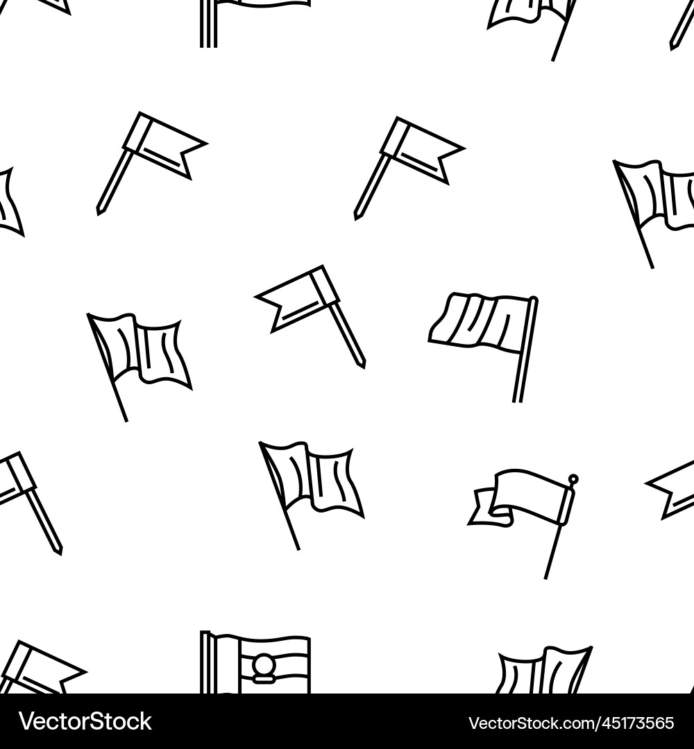 Flag start web pennant map seamless pattern vector image