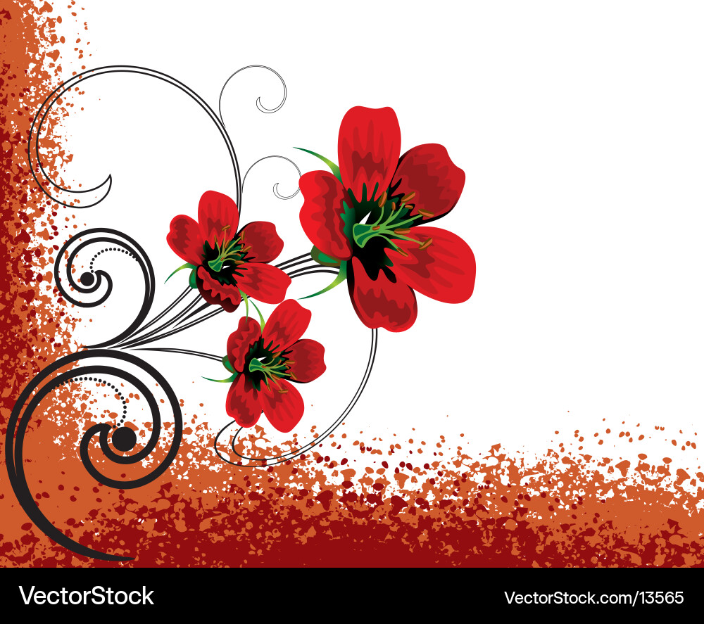 Flowers background Royalty Free Vector Image - VectorStock