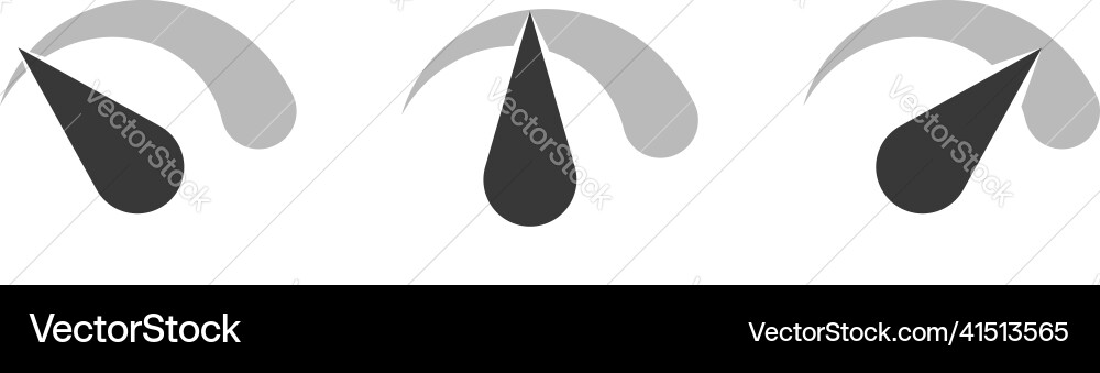 Gauge meter level and progress indicator icon Gauge meter level and progress indicator icon vector image