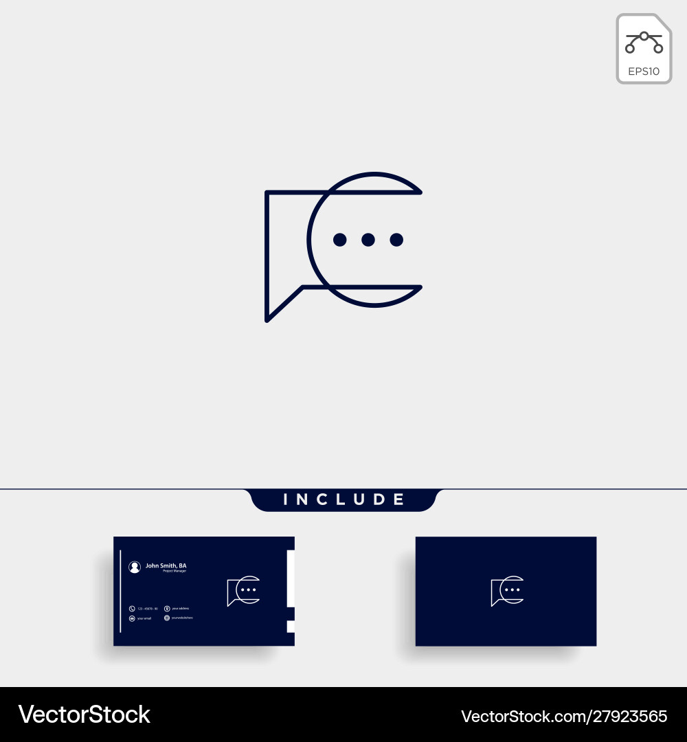 Letter c chat talk logo Template Design Letter c chat talk logo Template Design vektorbild