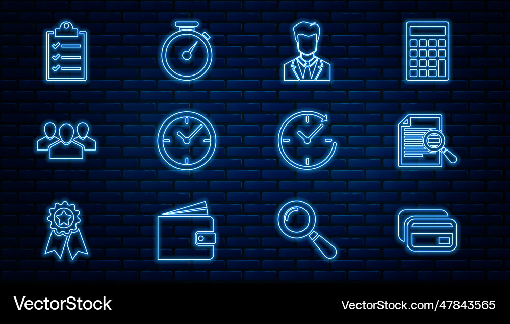 Set line credit card document with search user Set line credit card document with search user vector image