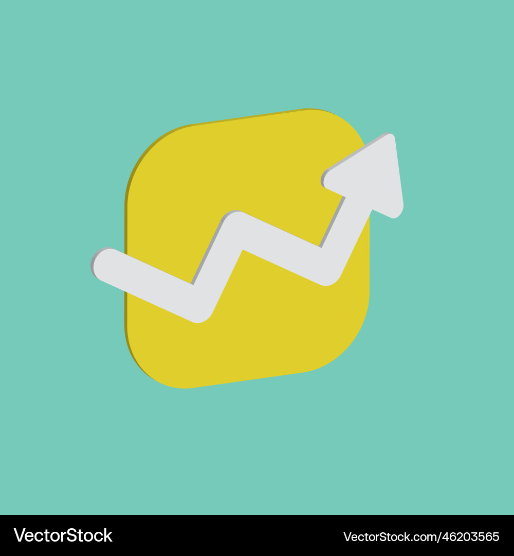 Symbol graph or chart icon message bubble isolated Symbol graph or chart icon message bubble isolated vector image