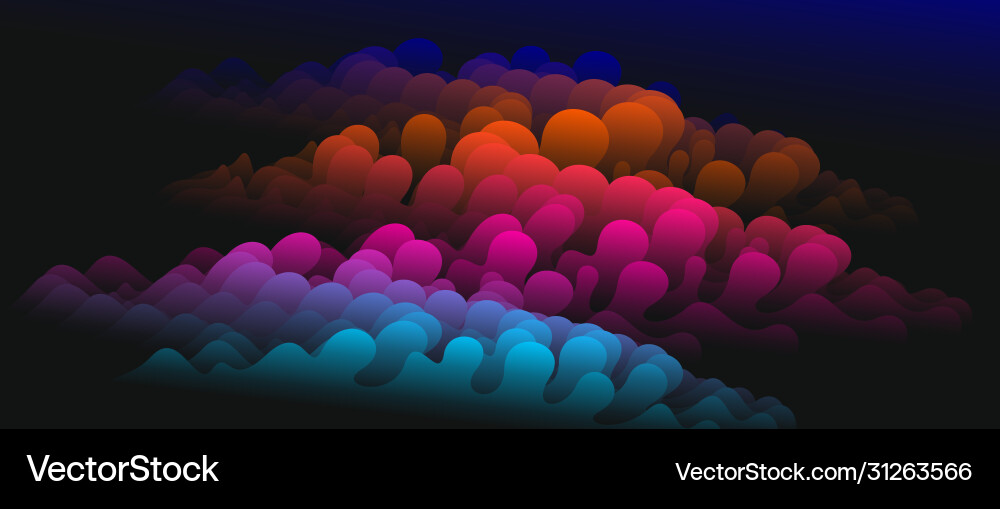 3d fluid gradient color abstract background 3d fluid gradient color abstract background vector image