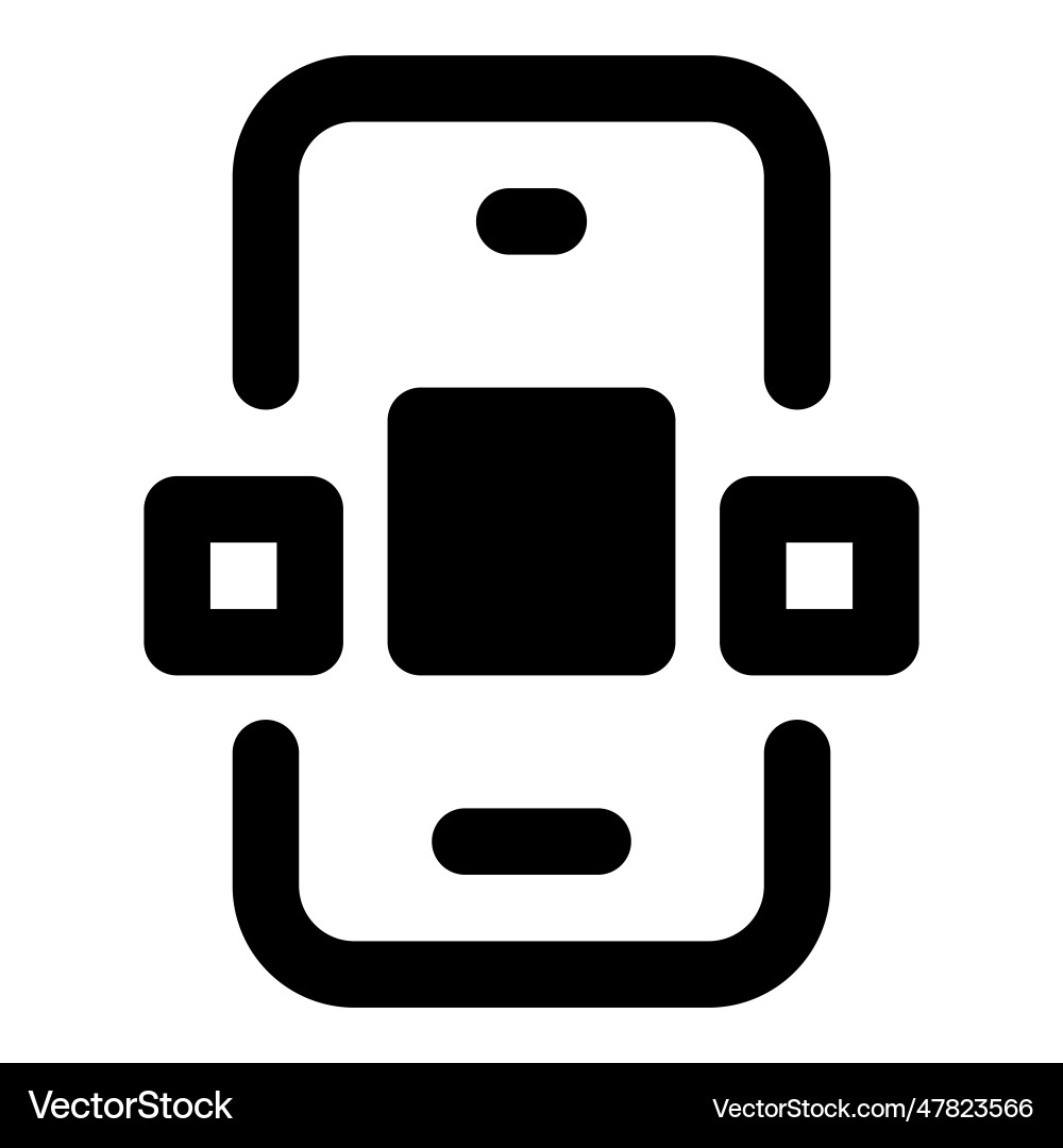 Application designed to run on mobile Vector Image