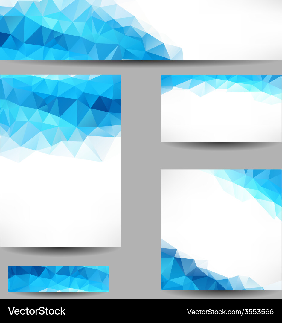 Backgrounds with abstract triangles vector image