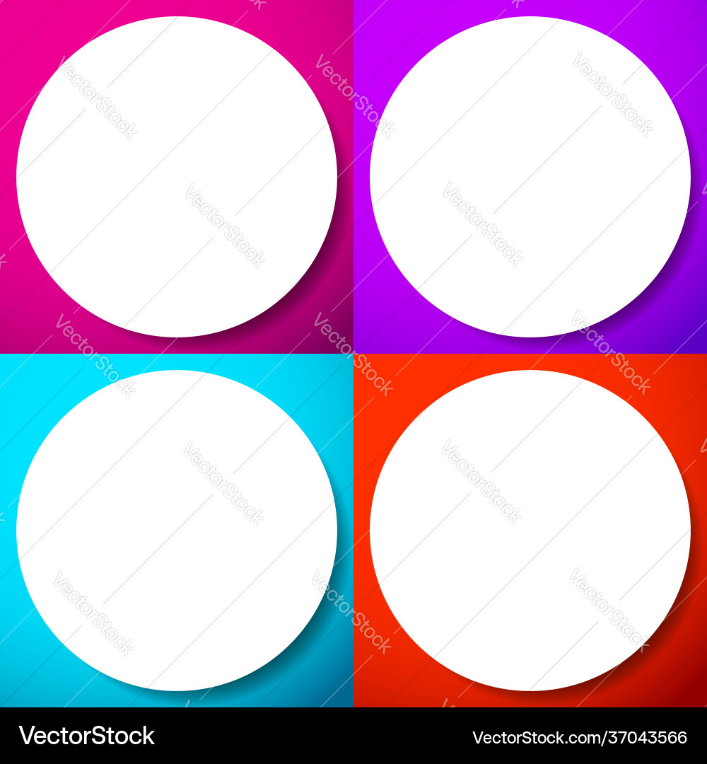 Blank empty circle orb and sphere button badge Blank empty circle orb and sphere button badge vector image