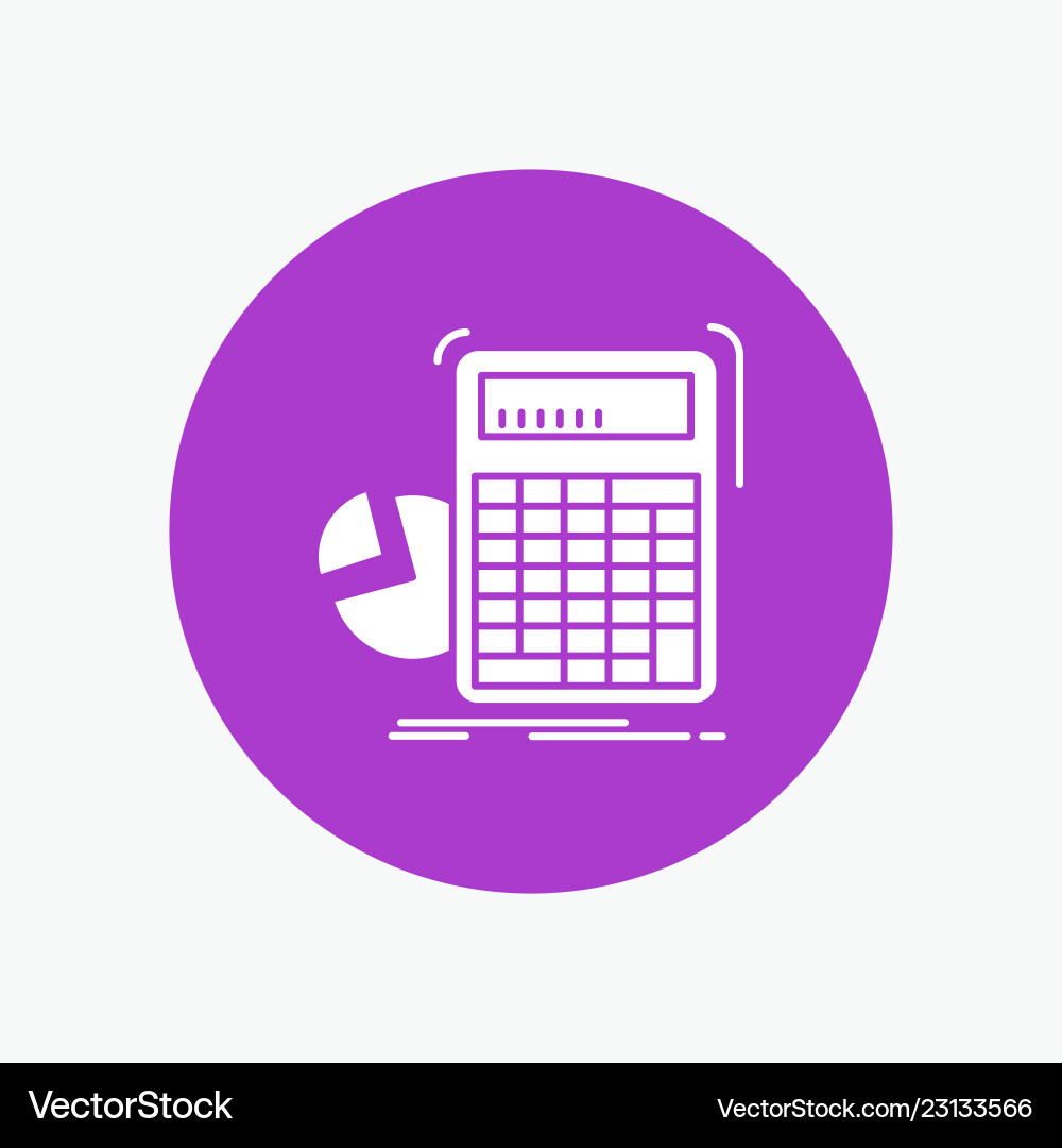 Calculator calculation math progress graph white Vector Image