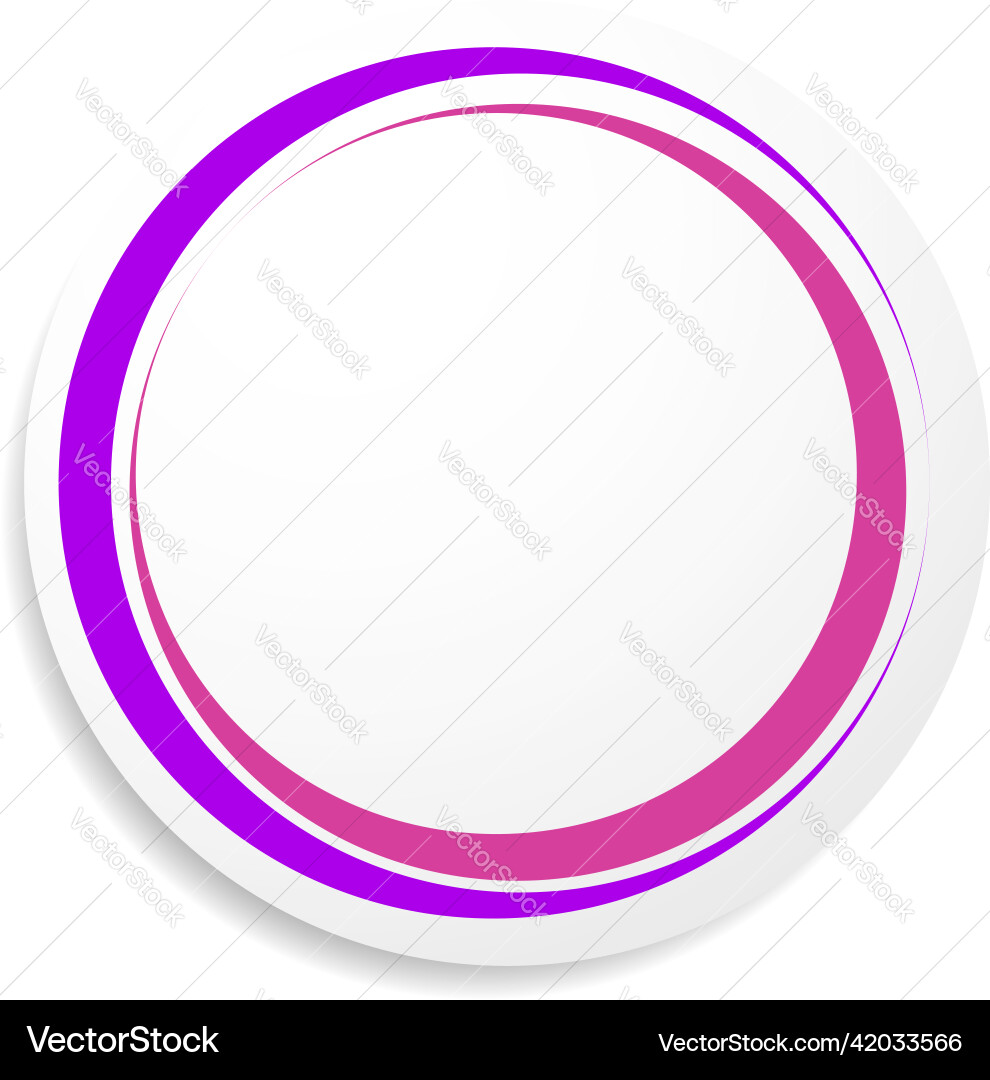 Circle circular badge label tag and button shape Vector Image