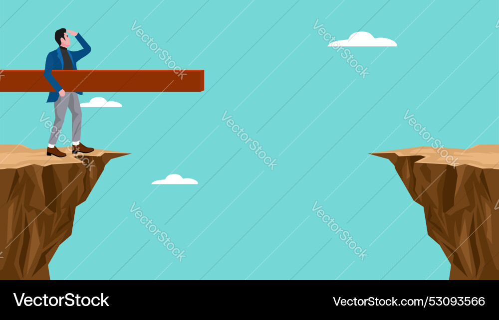 Creative problem solving with businessman using Vector Image