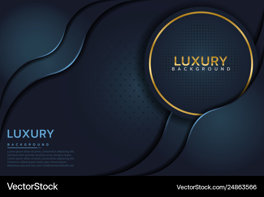 Dark blue textured layer overlap background vector image