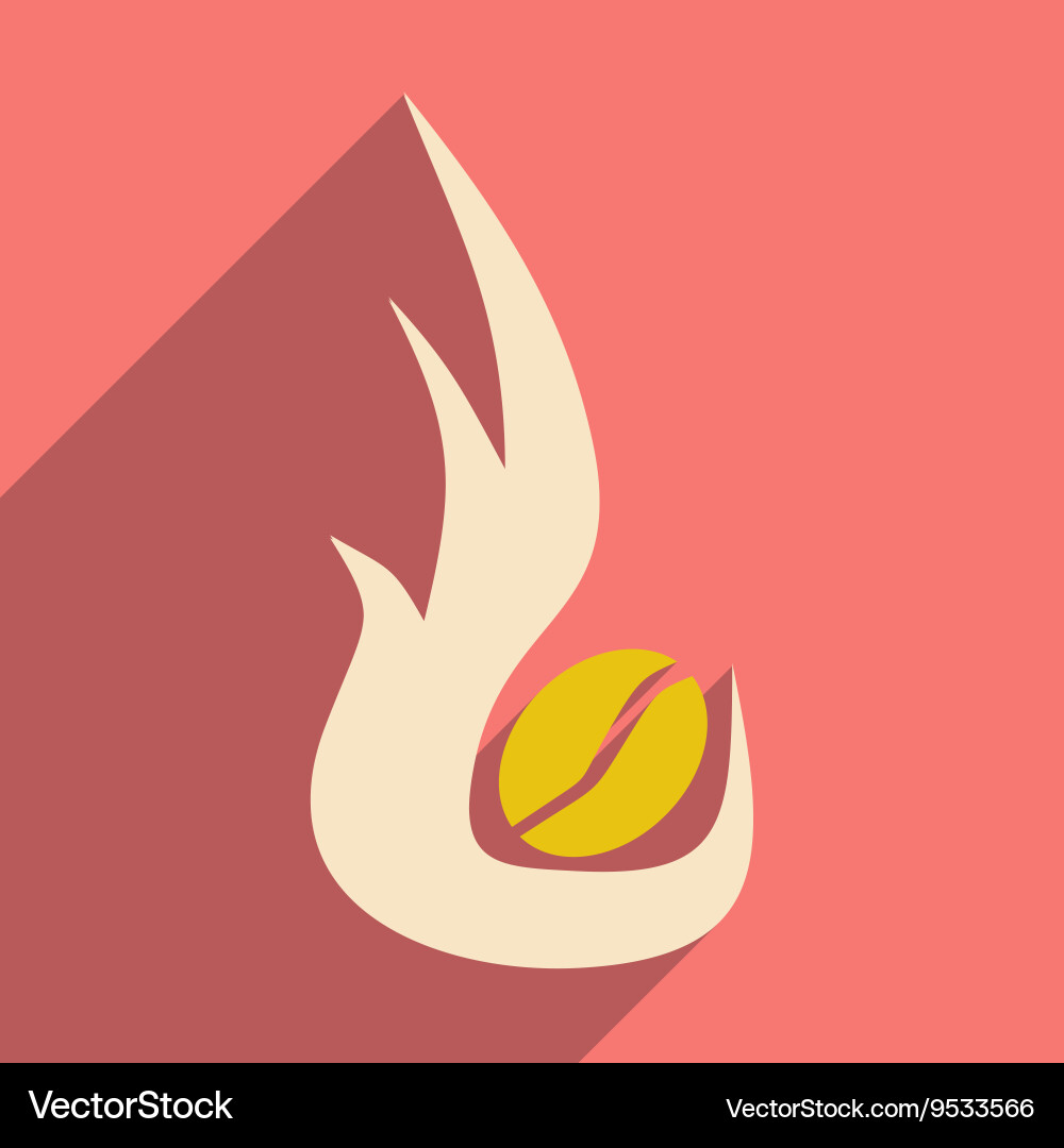 Flat with shadow icon and mobile application Vector Image