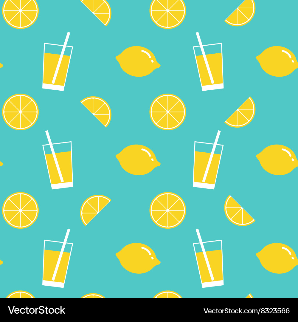 Lemon Pattern - Citrus Splash vector image