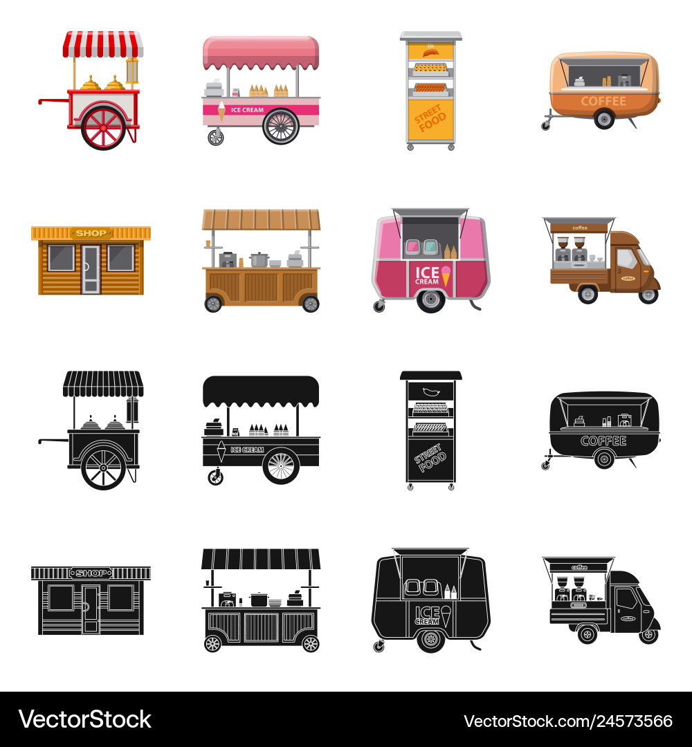 Market and exterior logo Market and exterior logo vector image