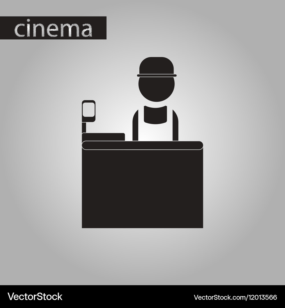 Movie Ticket Vendor Icon Vector Image