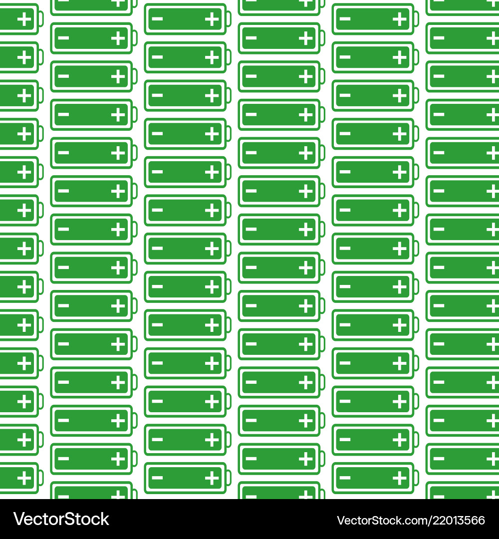 Pattern background battery web icon vector image