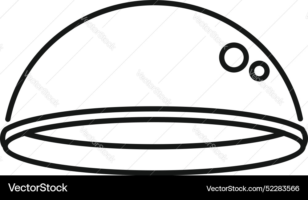 Smart home device with round shape and buttons Smart home device with round shape and buttons vector image