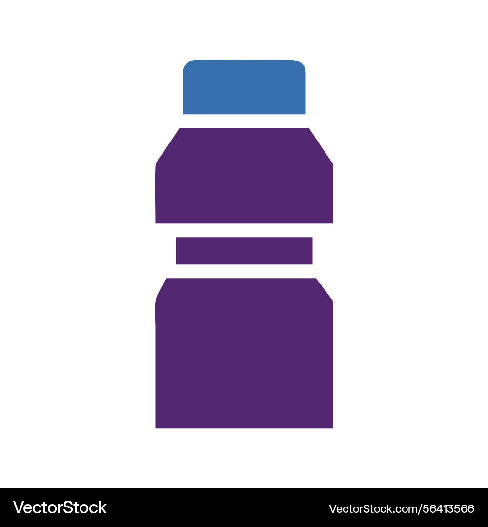 Stylized container with a simple flat design Stylized container with a simple flat design Vector Image
