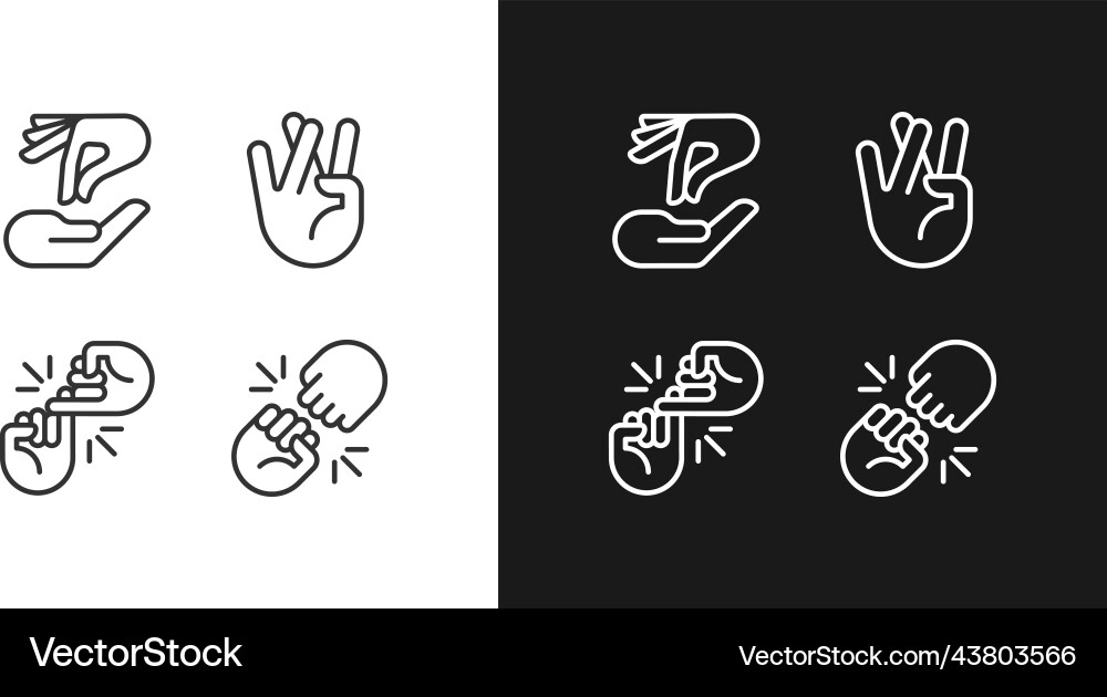 Using gestures for communication pixel perfect Using gestures for communication pixel perfect vector image