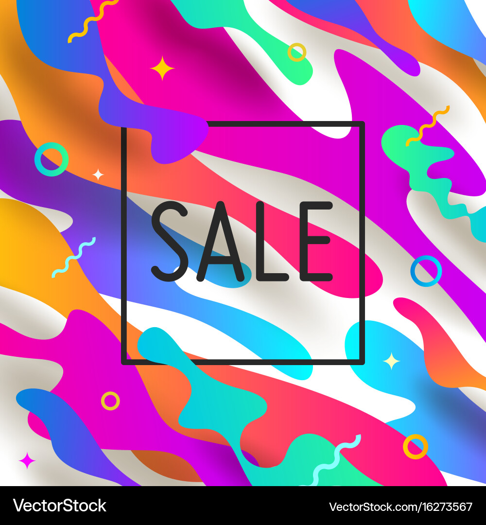 Abstract background with multicolored shape vector image
