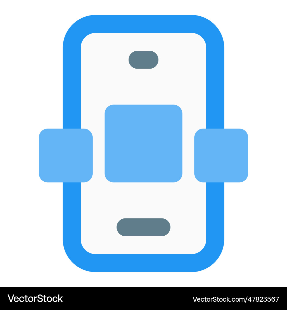 Application designed to run on mobile Vector Image