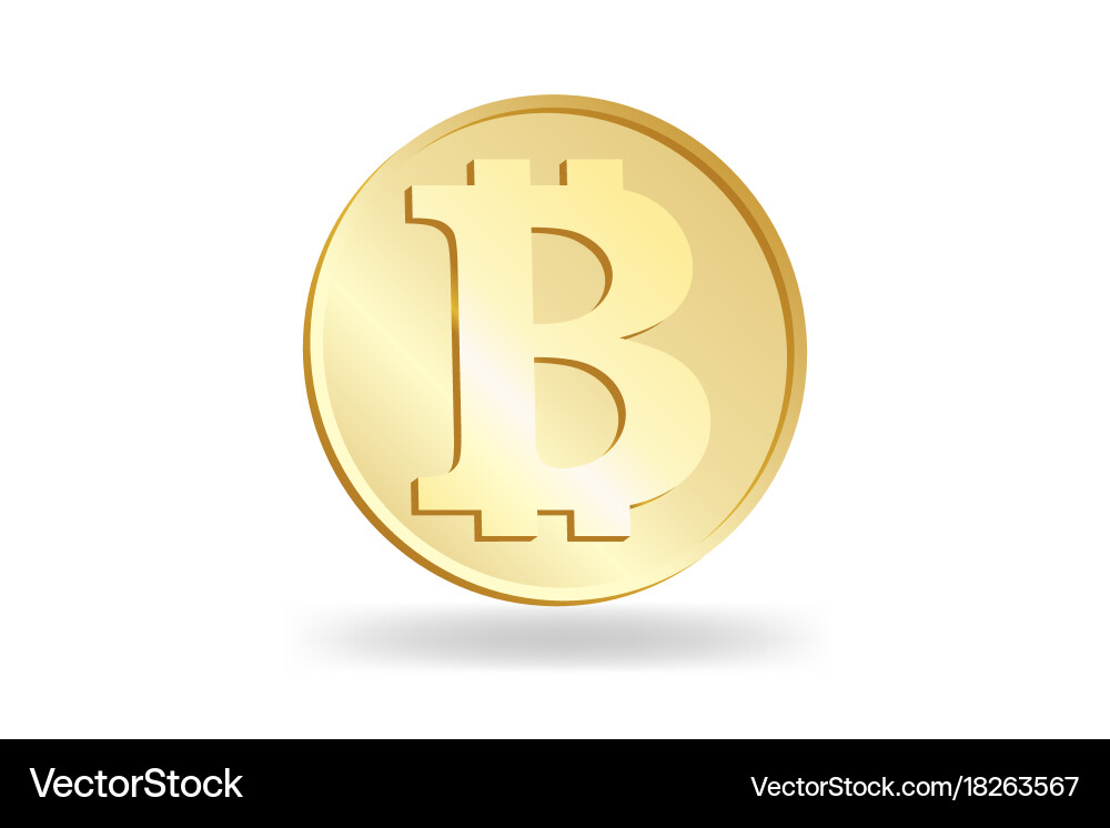 Bitcoin and world map Vector Image
