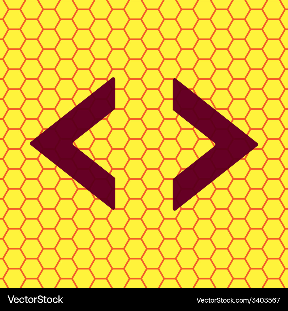 Code icon symbol flat modern web design with long vector image