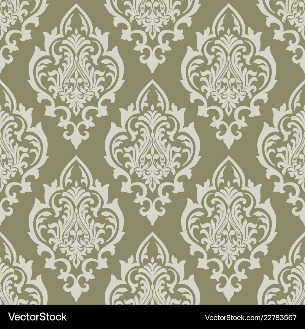 Damask seamless pattern background Damask seamless pattern background vector image