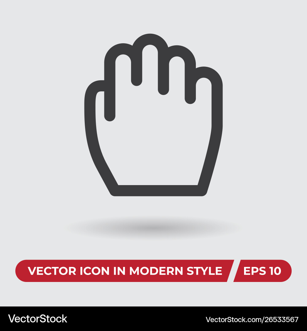 Drag icon in modern style for web site and mobile Drag icon in modern style for web site and mobile vector image