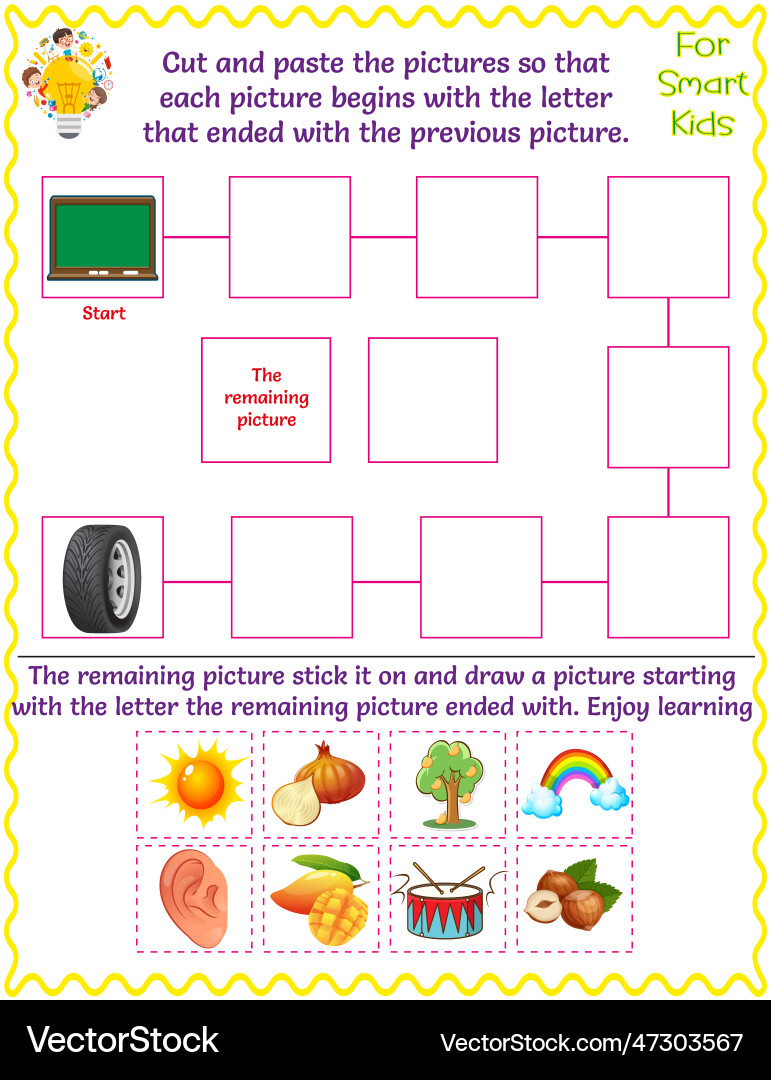 Logic worksheet5 Logic worksheet5 vector image