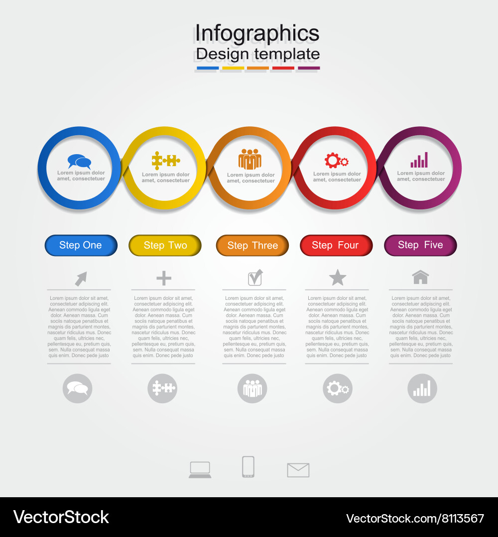 Report Template - Data Presentation vector image