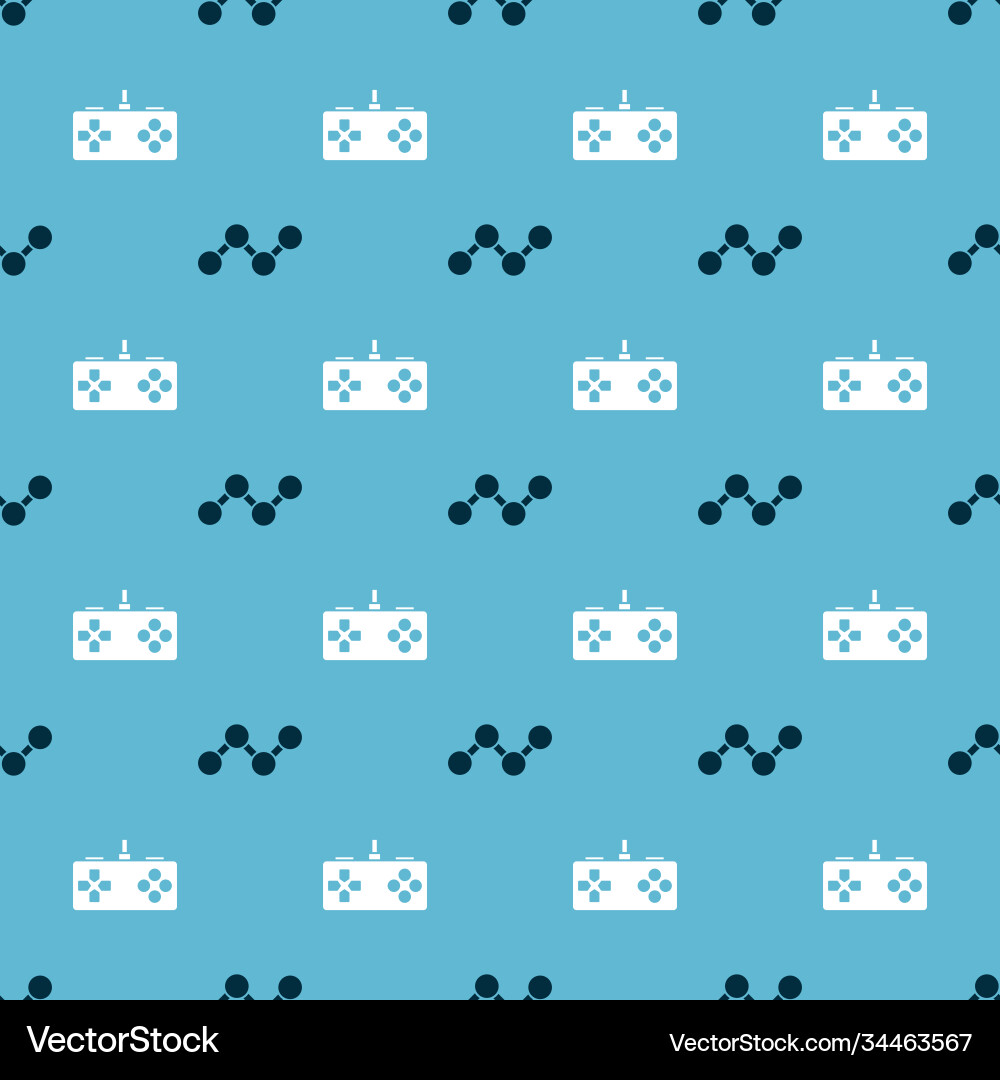 Set share and gamepad on seamless pattern Set share and gamepad on seamless pattern vector image