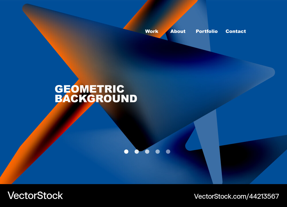 Shards shape composition abstract background web vector image