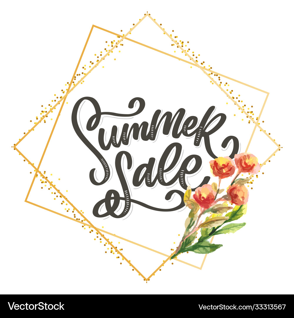 Trendy floral template summer flowers Trendy floral template summer flowers vector image