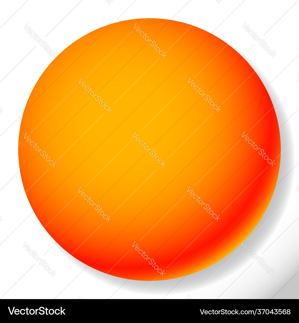 Blank empty circle orb and sphere button badge vector image