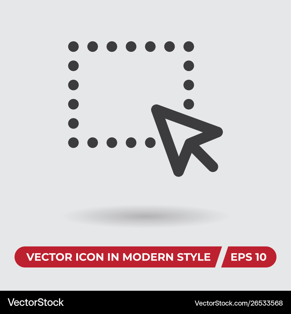 Drag icon in modern style for web site and mobile Drag icon in modern style for web site and mobile vector image