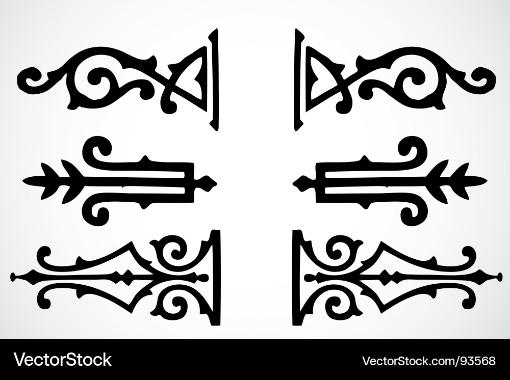 Elegant Swirl Patterns vector image