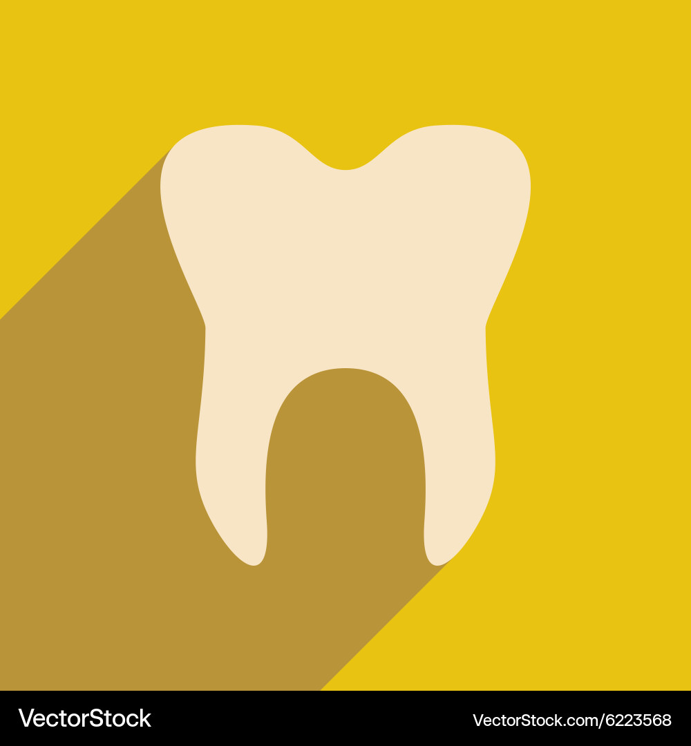 Flat with shadow icon and mobile application vector image