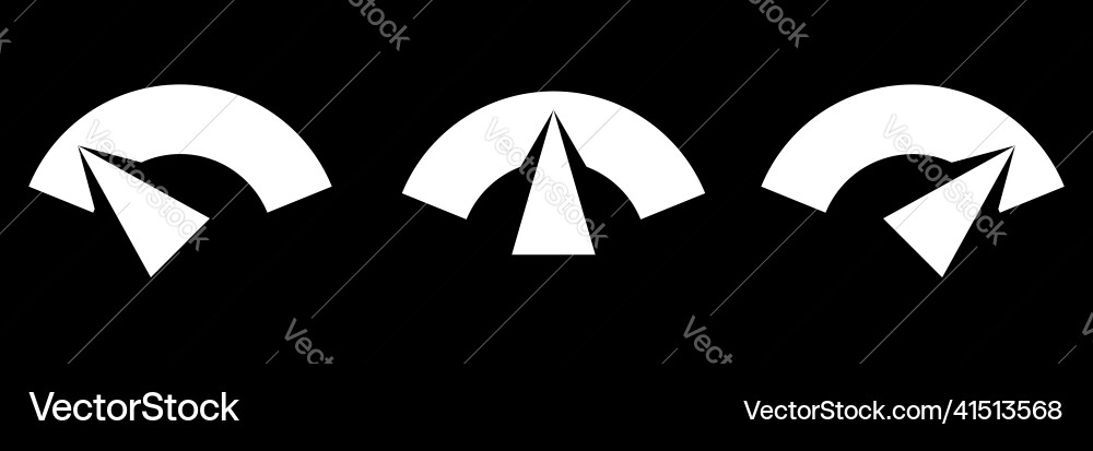 Gauge meter level and progress indicator icon Gauge meter level and progress indicator icon Vector Image