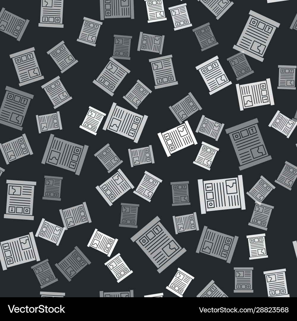 Grey game guide icon isolated seamless pattern Grey game guide icon isolated seamless pattern vector image