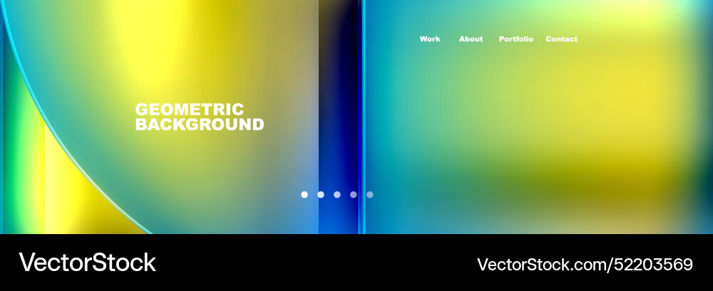 Circle triangle geometric web site page template Circle triangle geometric web site page template Vector Image