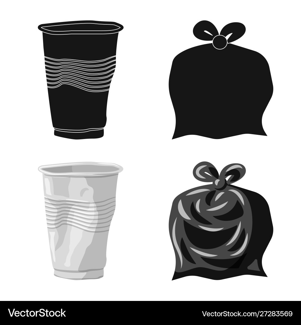Design refuse and junk icon collection vector image