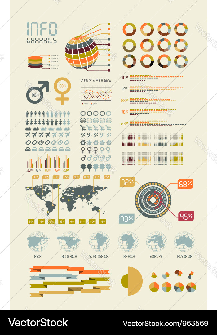 Detail infographic Royalty Free Vector Image - VectorStock