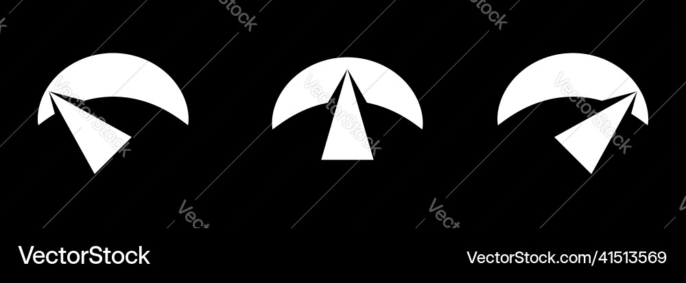 Gauge meter level and progress indicator icon Gauge meter level and progress indicator icon vector image