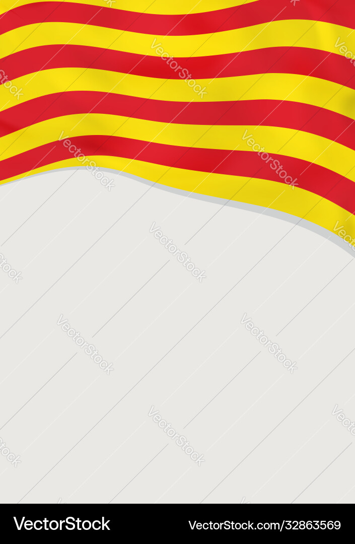Leaflet design with flag catalonia template Leaflet design with flag catalonia template Vector Image