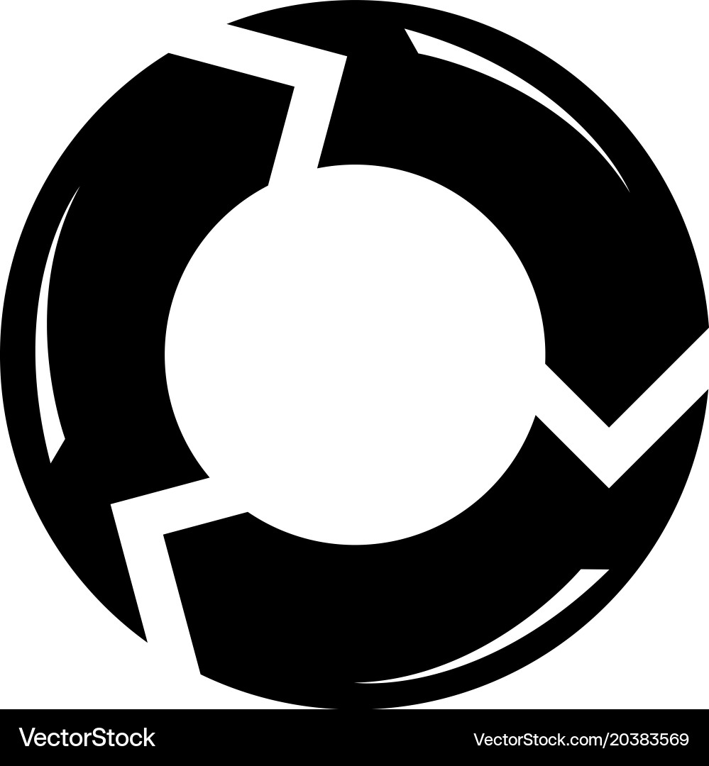 Reload refresh arrows loop flat icon vector image