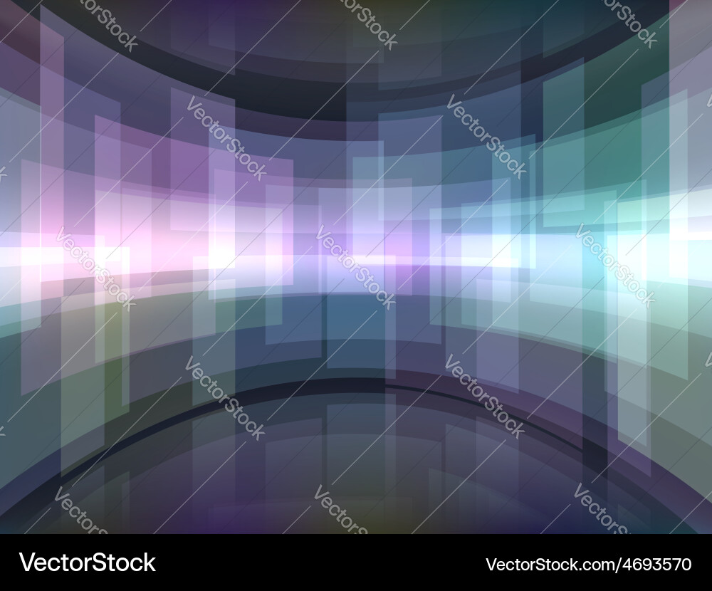 Abstract background with curved rectangulars vector image