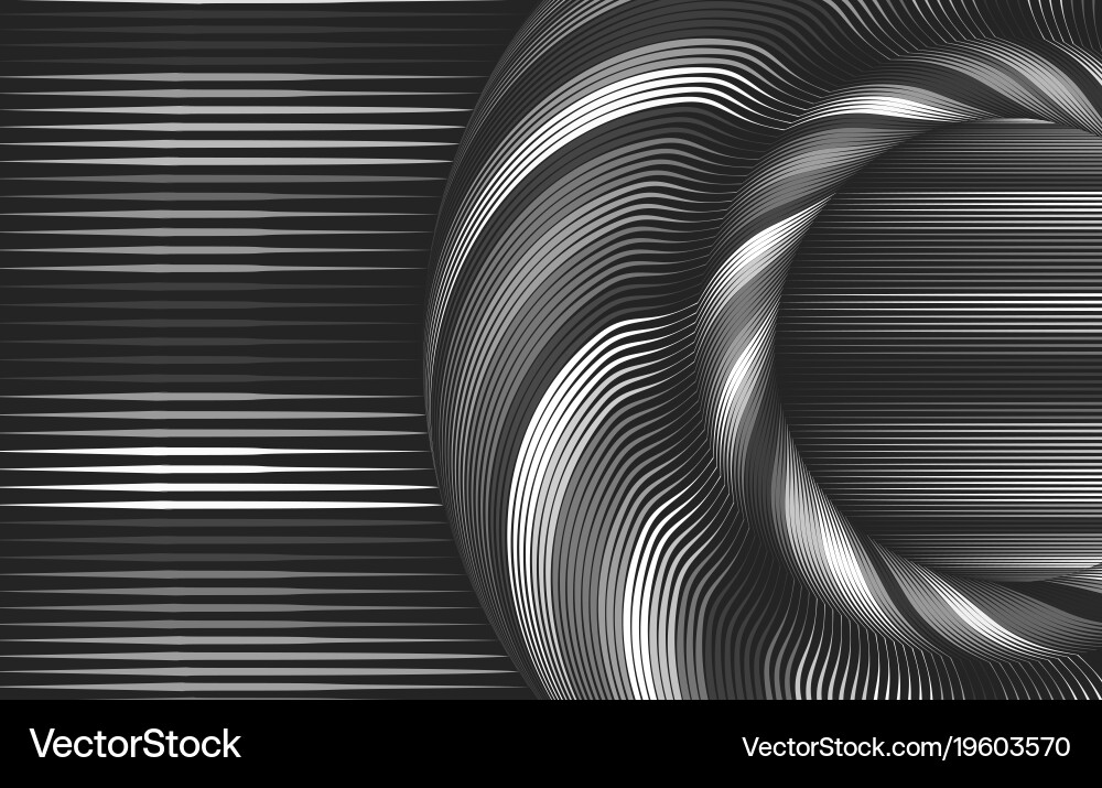Abstract colorful string lines background Vector Image