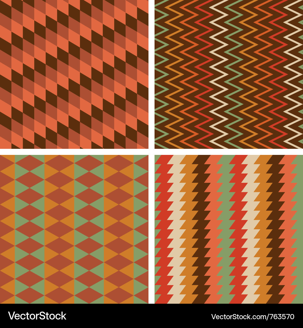 Abstract geometric pattern set vector image