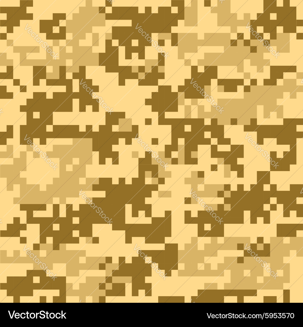Digital Camo Pixel Pattern vector image
